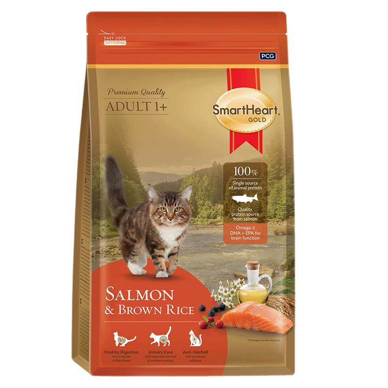 【SmartHeart 慧心】自然貓糧1kg-極地鮭魚＋糙米, , large