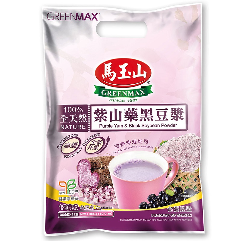 馬玉山紫山藥黑豆漿30g*12, , large