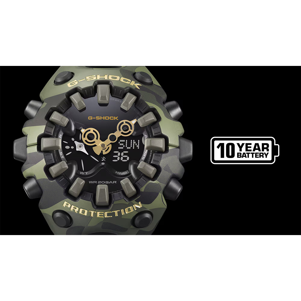 CASIO 卡西歐G-SHOCK BOLD CAMO 系列 迷彩獨特大錶殼雙顯電子錶 手錶 送禮 禮物 推薦(GA-V01CMG-3A), , large