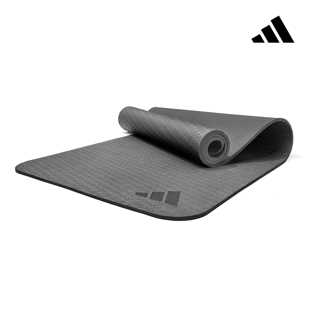 adidas 愛迪達 環保壓紋瑜珈墊-10mm (附贈背帶), , large
