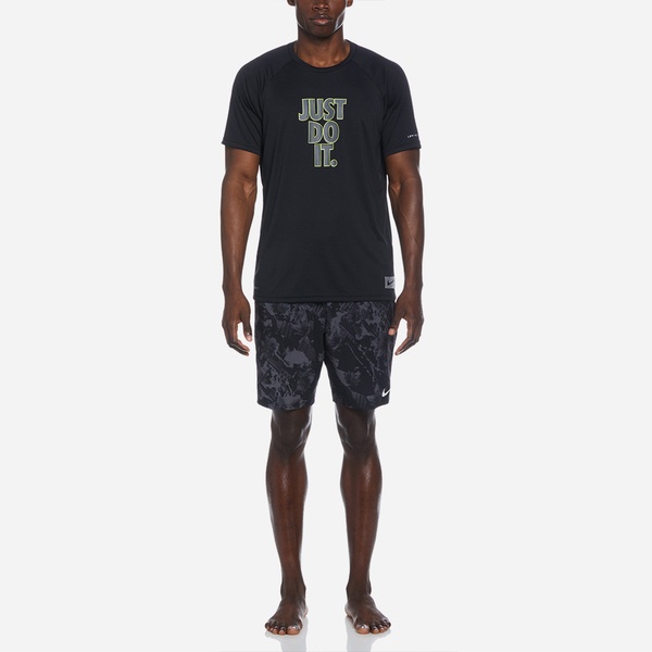 Nike JDI Sketch 男 短袖 上衣 T恤 防曬衣 抗UV 運動 訓練 舒適 黑 [NESSD685-001], , large