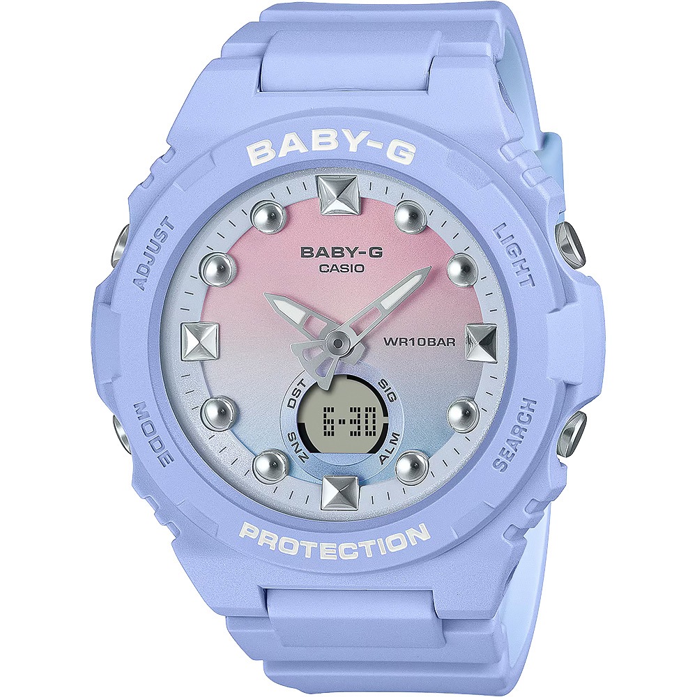 CASIO 卡西歐 BABY-G 冬日漸層女錶 手錶 BGA-320-2A1, , large