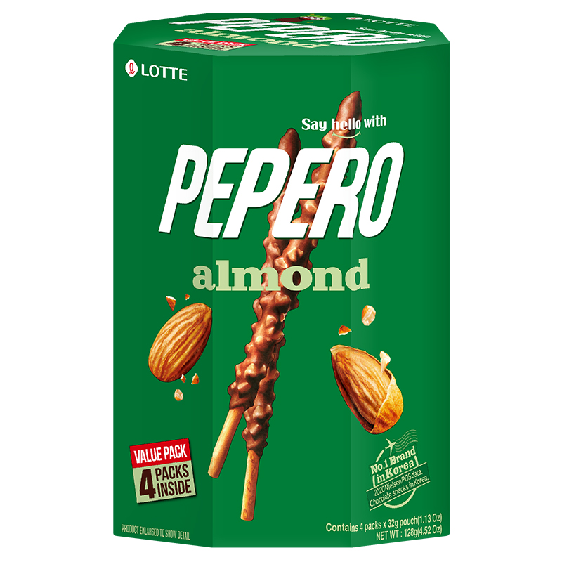 LOTTE Pepero杏仁巧克力棒分享盒, , large
