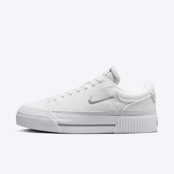 Kixpress-Nike Wmns Court Legacy Lift 女 運動休閒鞋 舒適 穿搭 白 灰 [FZ2606-100], , large