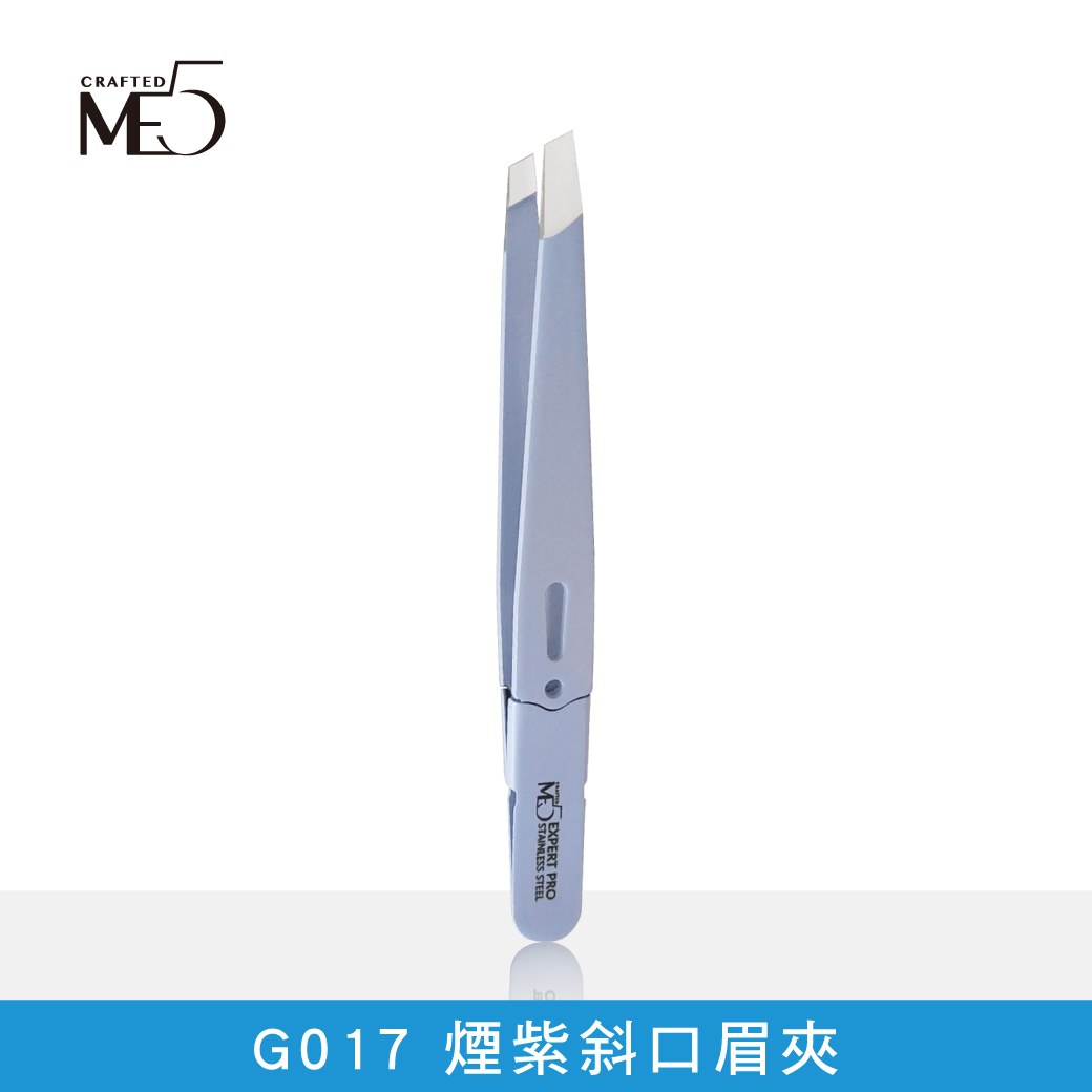 【ME5】G017 Smoky Purple Slant Tip Tweezers, , large