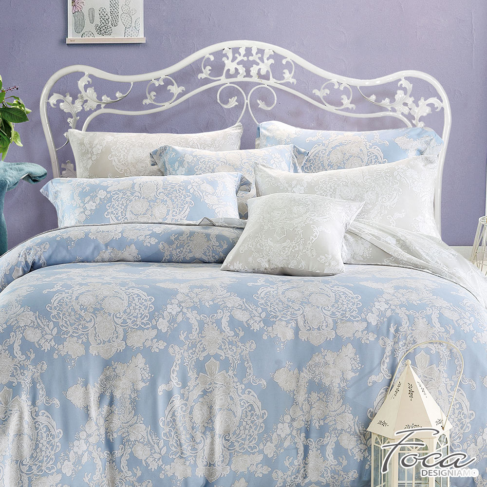 【FOCA】Waltz of Love | Patented Moisture-Wicking Lyocell Six-Piece Quilted Duvet Cover Set - Double, , large