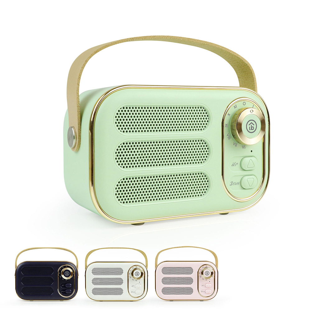aibo 復古收音機 TWS無線串聯 藍牙喇叭【現貨】隨身碟 TF卡 AUX 收音機 FM 插卡喇叭 TWS喇叭, , large