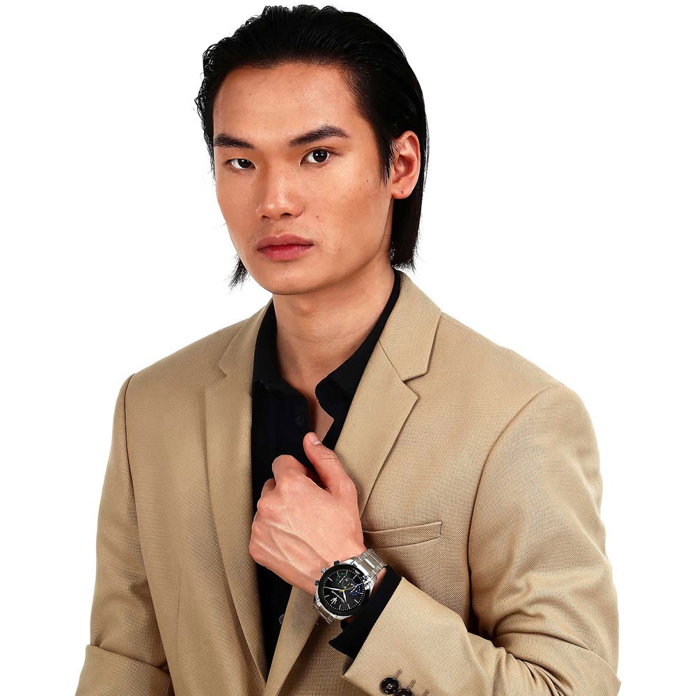 MASERATI 瑪莎拉蒂 Traguardo Prisma特別版三眼計時手錶 多彩錶帶套組 R8873612061, , large
