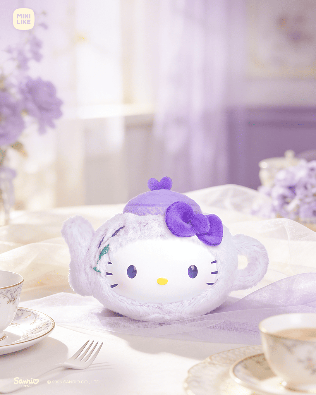 【際洋文化】Hello Kitty Style花浮茶間系列毛絨捏捏樂Mini, , large