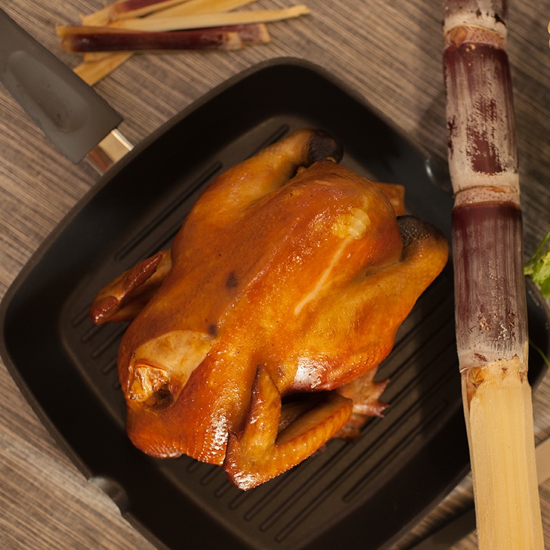 【元榆牧場】煙燻甘蔗雞全雞不切1500g, , large
