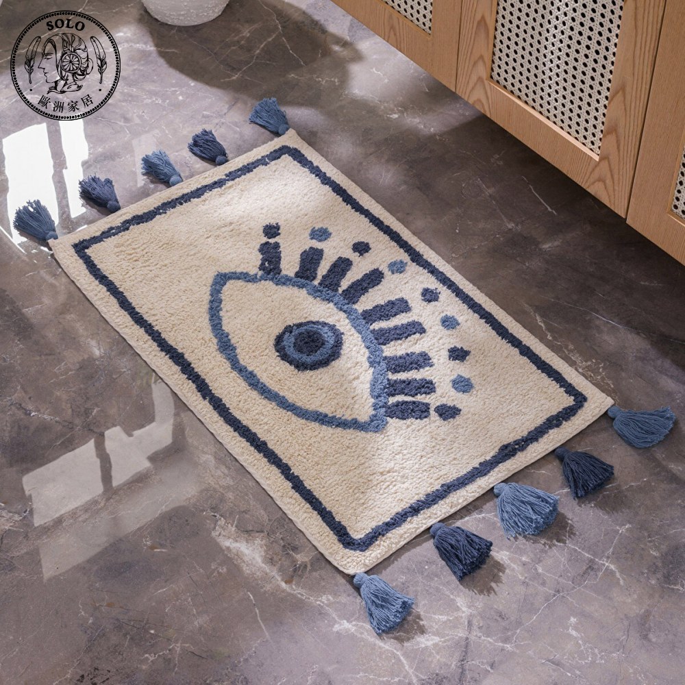 【SOLO歐洲家居】LCW Home 50x80CM 吸水地墊 地中海藍眼睛, , large