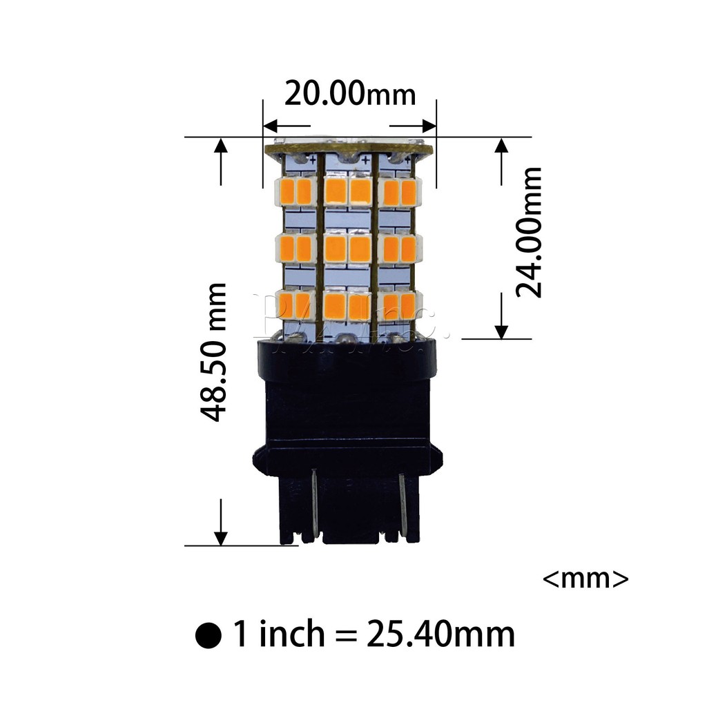 【PA LED】美規 3157 3156 55晶 5630 2835 SMD LED 橘光 黃光 方向燈 角燈 小燈, , large
