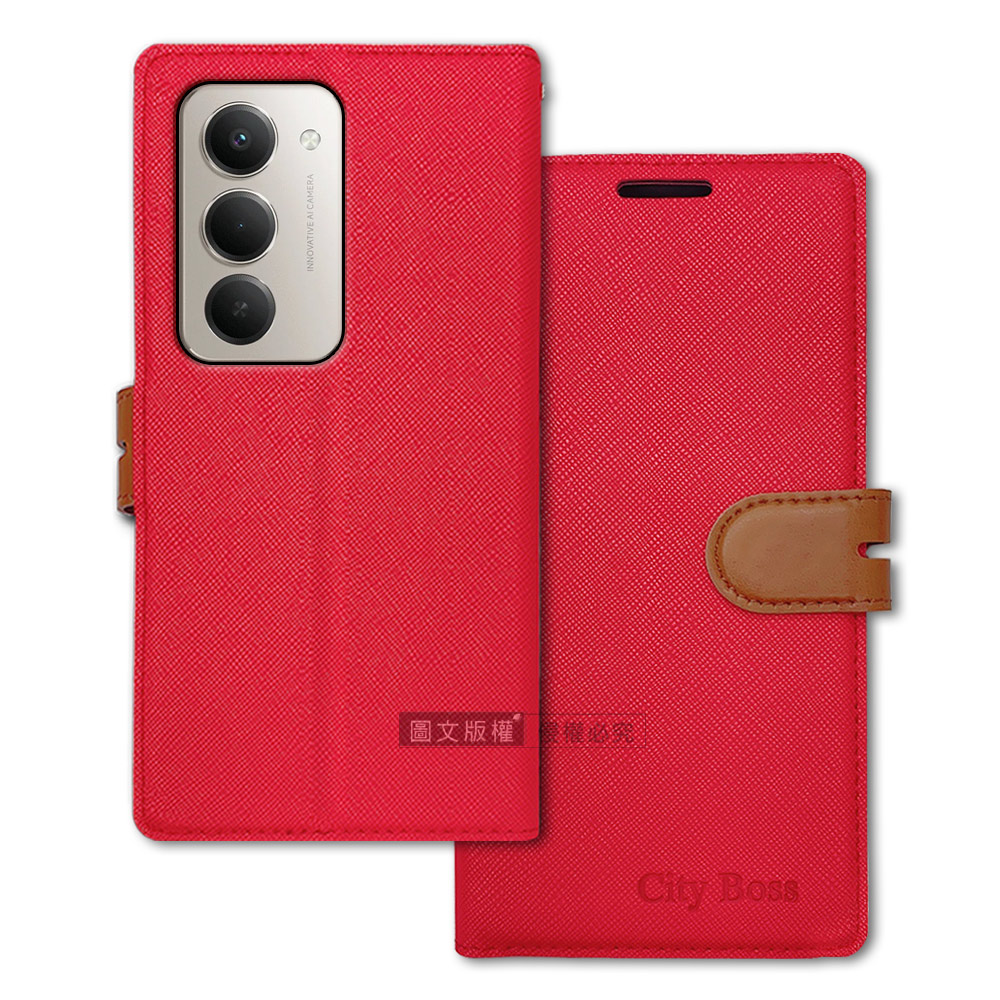 CITY都會風 POCO M8s 5G 插卡立架磁力手機皮套 有吊飾孔, , large