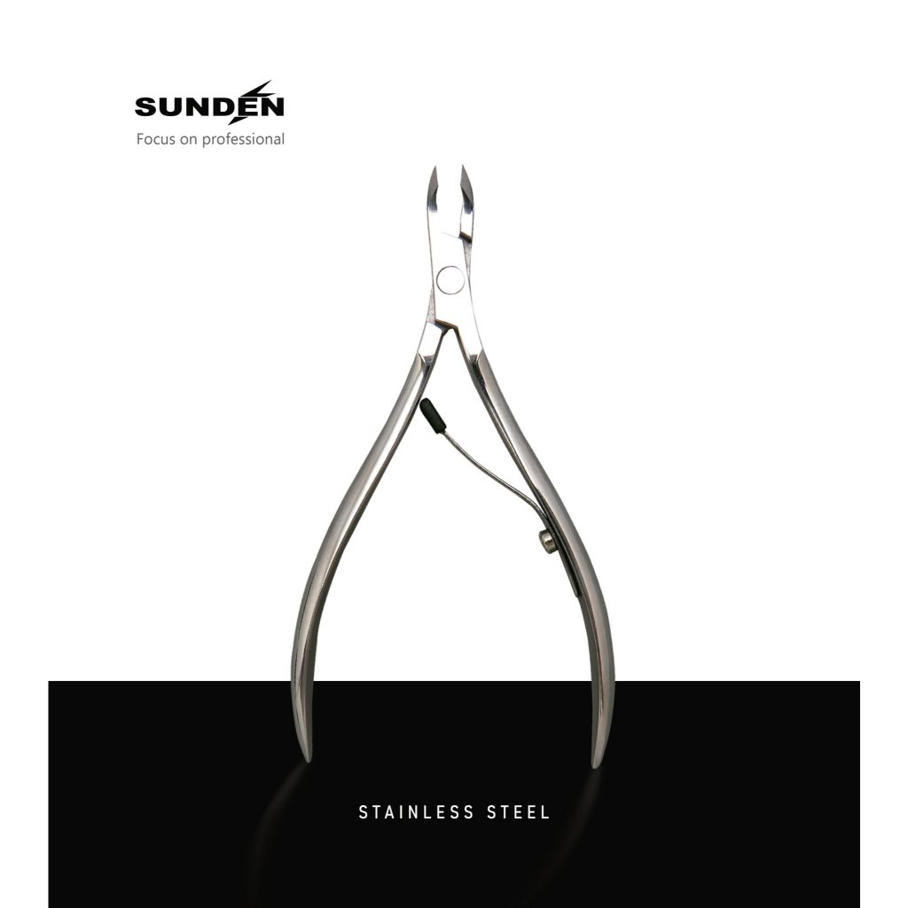 Professional cuticle Nipper - Professional Stainless Steel Cuticle Remover/Trimmer for Pedicure, Manicure Tool for Toenails and Fingernails, Nail Care Professional Quality, SUNDEN SD1823, , large