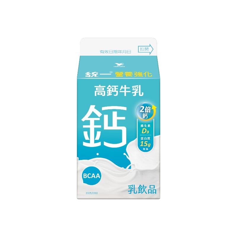 統一營養強化高鈣牛乳400ml, , large