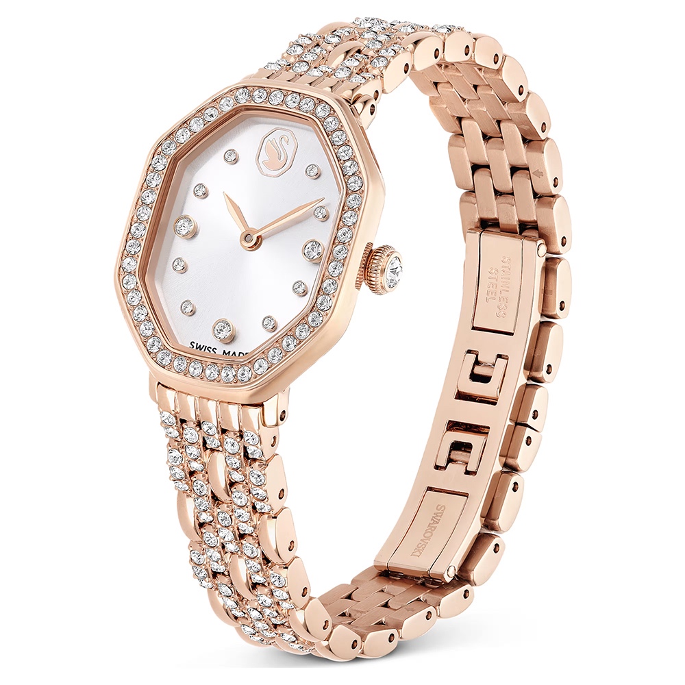 SWAROVSKI 施華洛世奇 Dextera 永恆優雅水晶八角手錶 女錶-32 x 23mm(5715517), , large