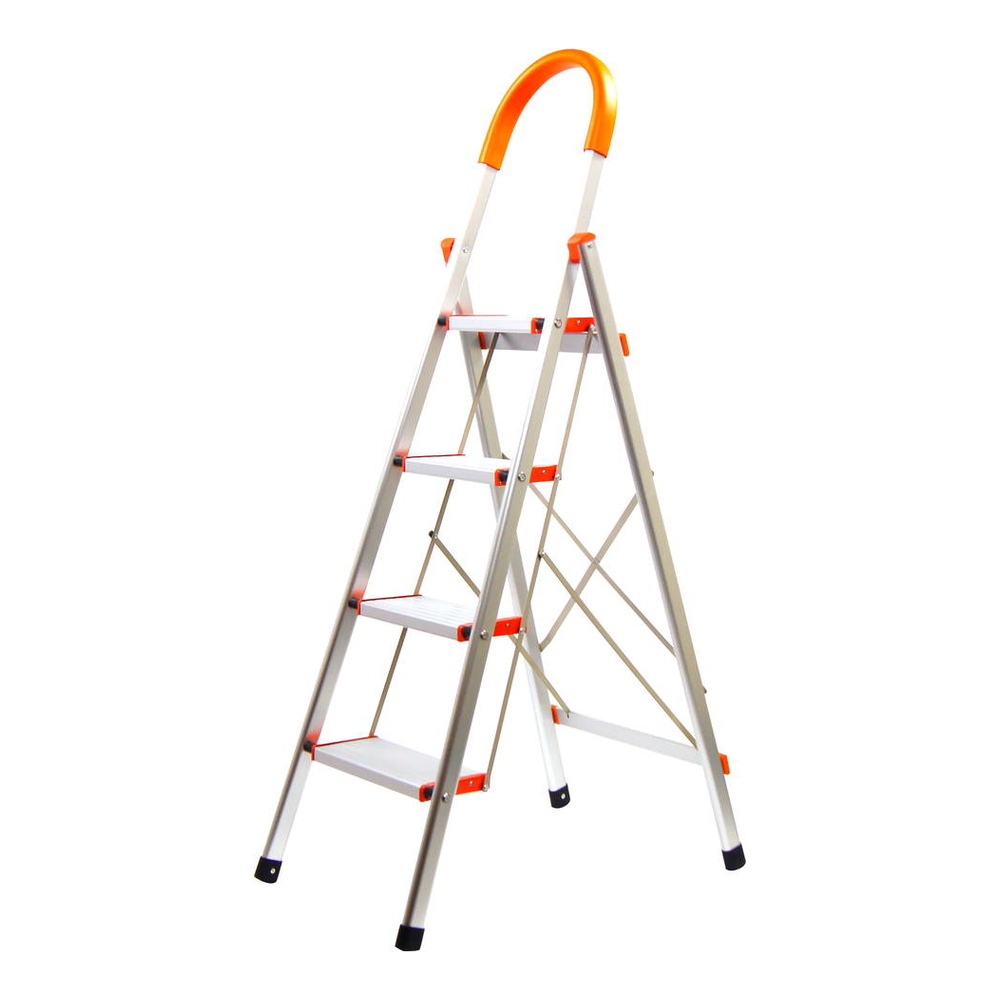 【TRENY】加寬鋁製四階扶手梯-荷重120KG, , large