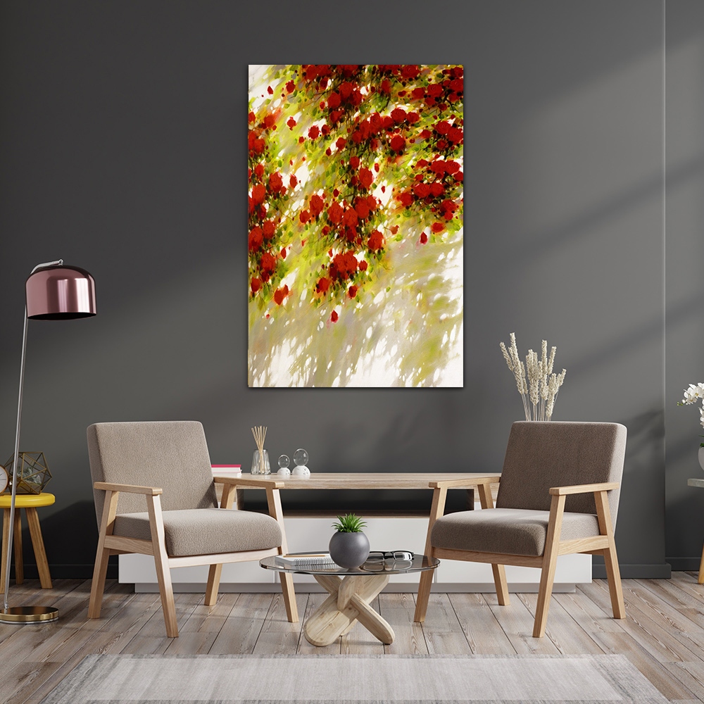 【御畫房】玫瑰花 國家一級畫師手繪油畫60&times;90cm(VF-190), , large