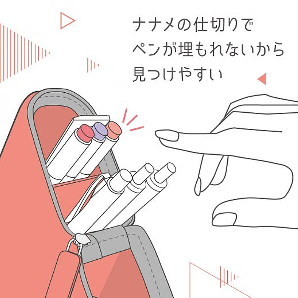 【龍品文創】SONIC FD-8244 矽膠筆袋-粉桔紅, , large