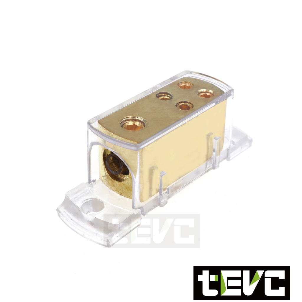 《tevc》BS004 分線盒 一進四出 音響 改裝 接地盒 分線器 集線盒 理線盒 接線盒 汽車音響改裝, , large