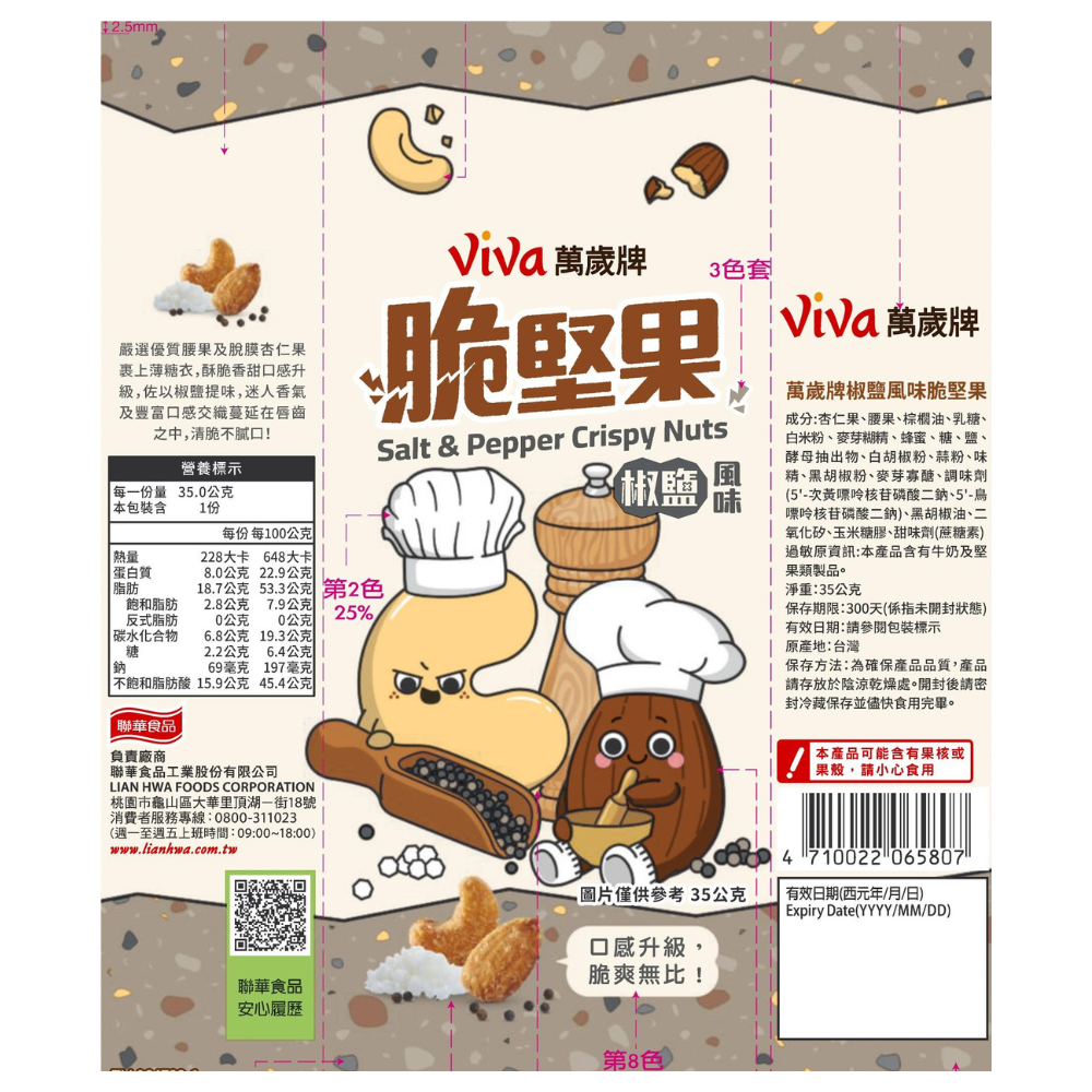 萬歲牌椒鹽風味脆堅果, , large