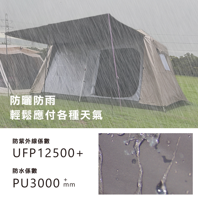 【Treewalker 萊茂】山嶺黑膠自動帳 (4-8人), , large