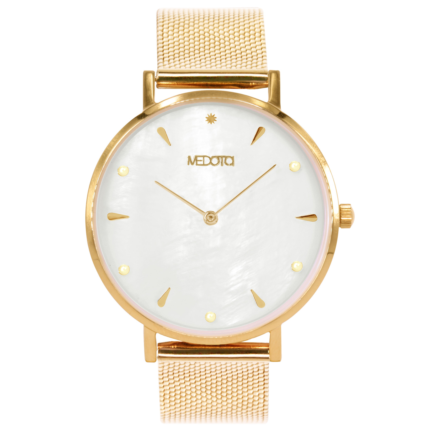 [MEDOTA] THETIS collection minimalist shell ladies watch-Gold / SE-8506, , large