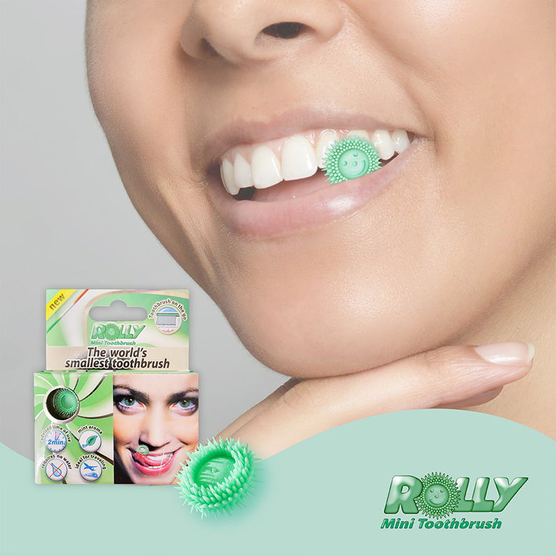Rolly Brash Smallest toothbrush 15pack Mint, , large
