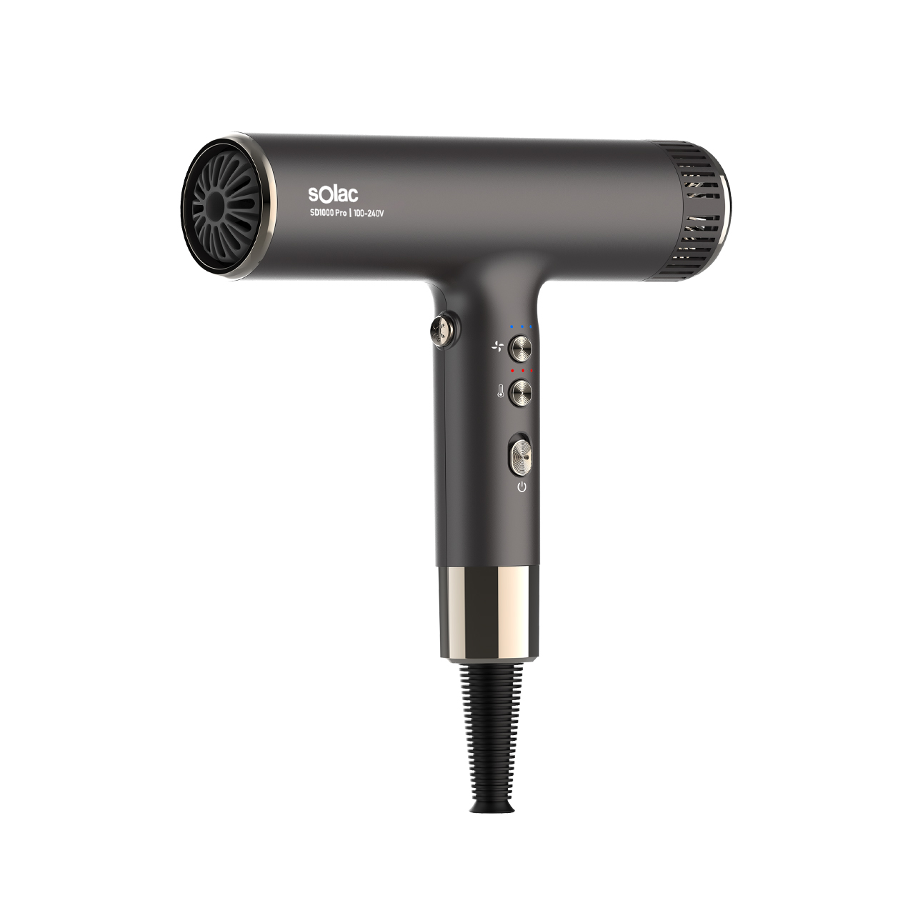 sOlac SD-1000 PRO International Voltage High-Speed ​​Negative Ion Hair Dryer (Gray), , large
