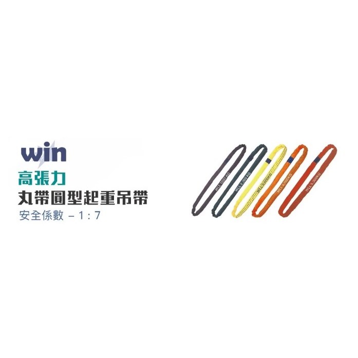 WIN五金 WIN 7倍破斷 <6T*8M> 丸型吊帶 圓形吊帶 圓圈型吊帶 尼龍吊帶 起重吊帶 安全吊帶 吊重吊帶, , large