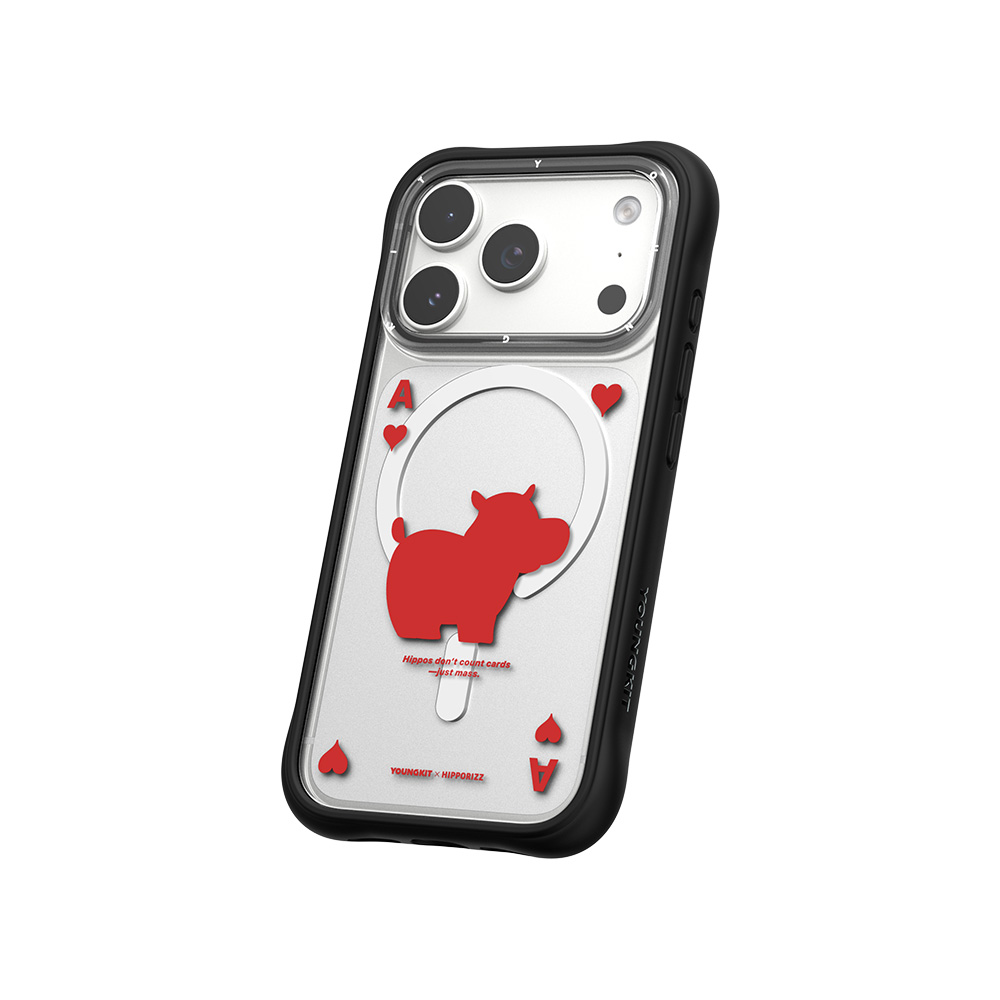 【HIPPORIZZ】iPhone 17 Pro Youngkit Swapit 河馬紅心A矽膠磁吸保護殼, , large