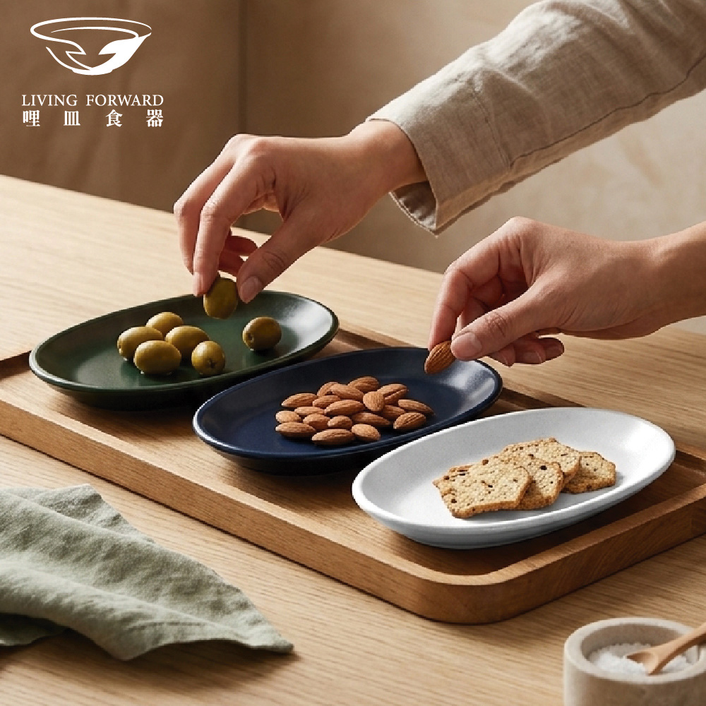 【哩皿食器】台灣製 CPET 潔晶橢圓盤 3入組, , large