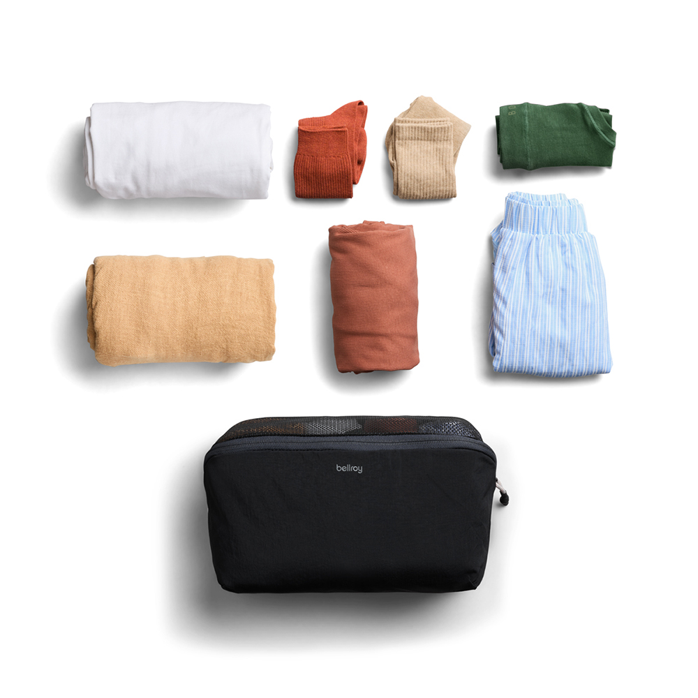 Bellroy Lite Packing Cube 4L 旅行收納袋 衣物收納 化妝包 小物收納包 盥洗包 (黑色), , large