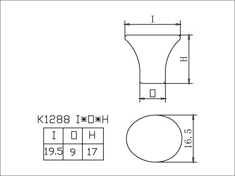 Zinc Knob, , large