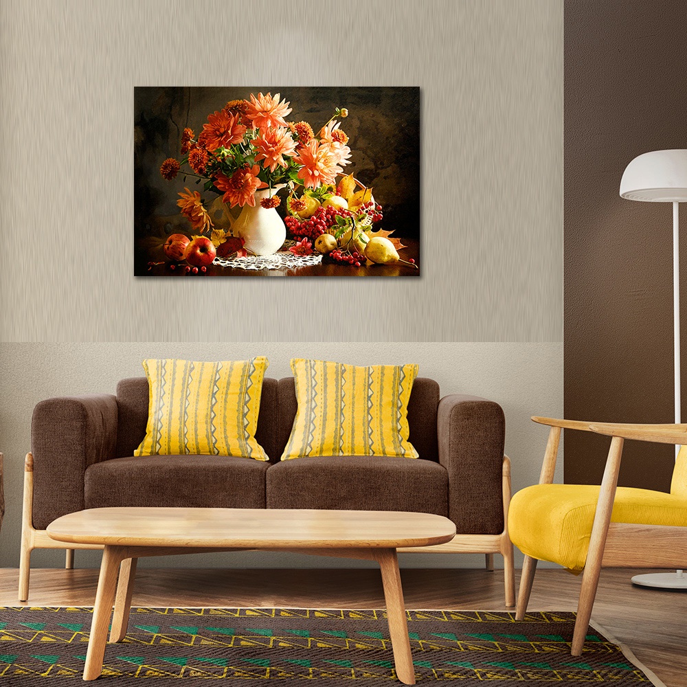 【御畫房】花開吉祥之二 國家一級畫師手繪油畫60&times;90cm(VF-20), , large