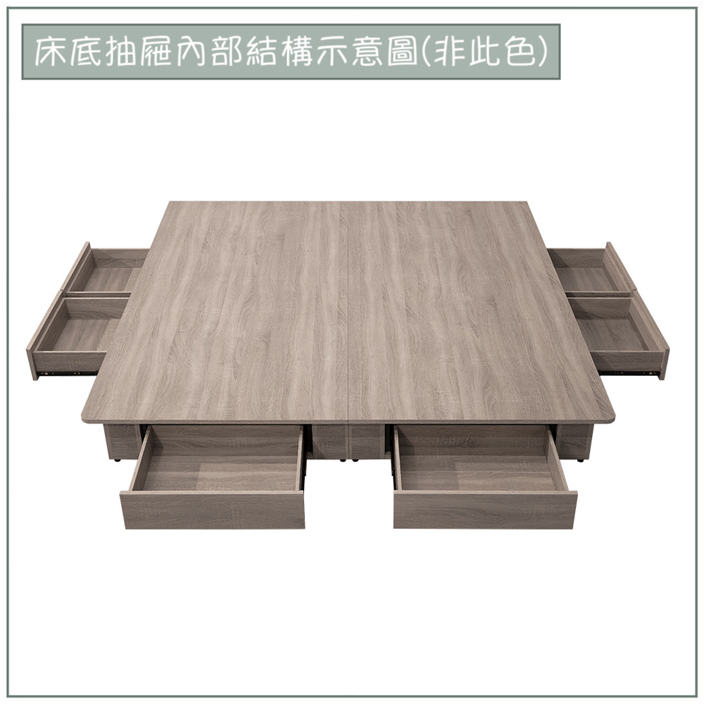 【唯熙傢俱】奧拉茲6尺抽屜床底, , large