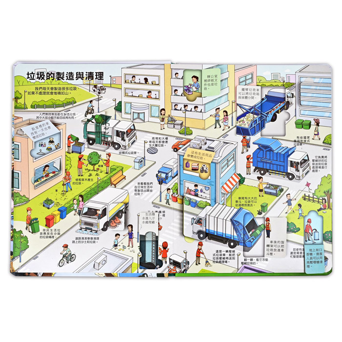 [風車圖書] 趣味科學知識翻翻書-揭秘垃圾, , large