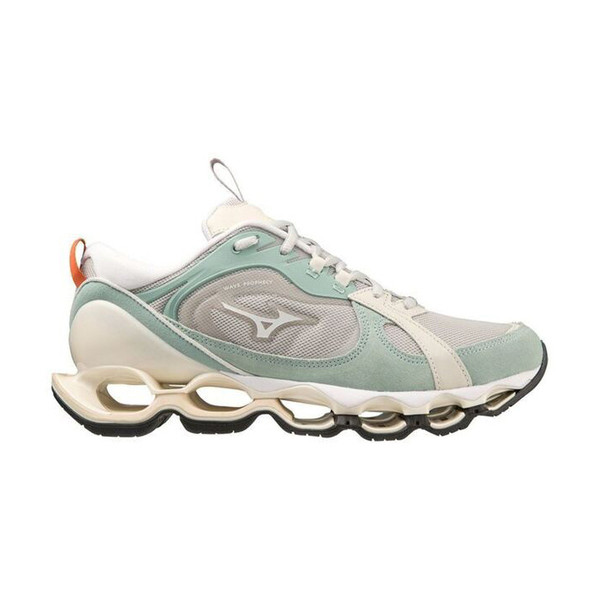 Mizuno Wave Prophecy &beta;2 男女 慢跑鞋 運動 休閒 復古 日常 灰白綠 [D1GA235002], , large