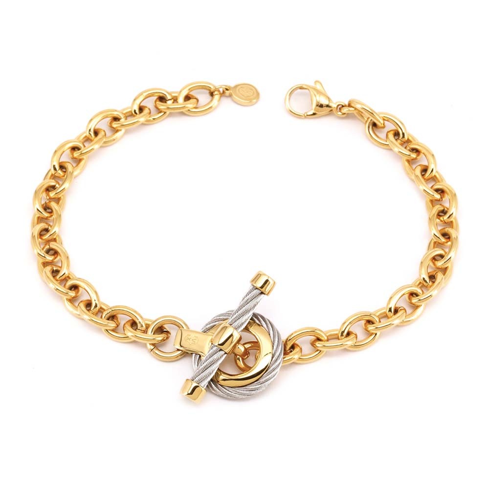 CHARRIOL 夏利豪 St-Tropez Mariner Bracelets 鋼索手鍊 06-104-1272-2, , large