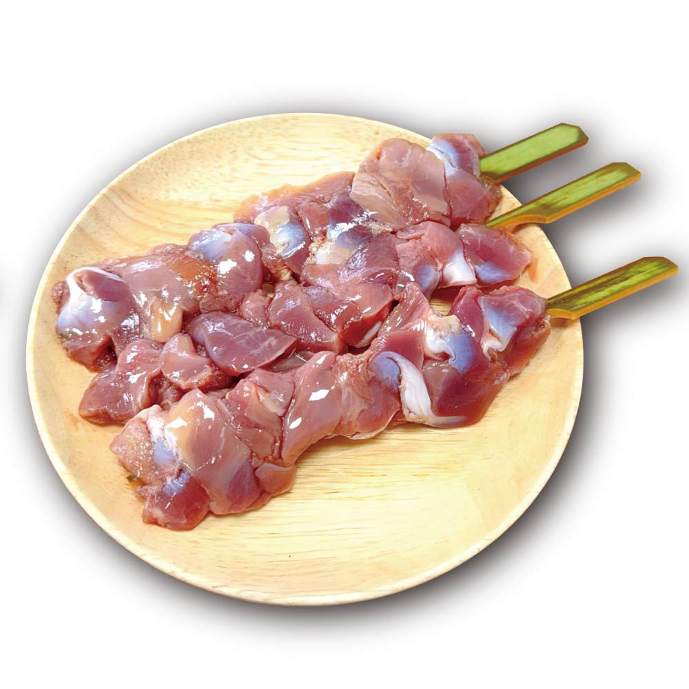 Braised Soy Sauce Chicken Gizzard Skewers, , large
