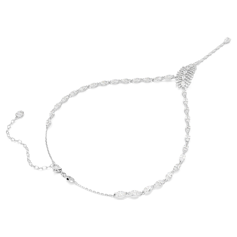 SWAROVSKI 施華洛世奇Vienna Y字形天鵝羽毛鋯石項鍊 送禮 禮物 推薦(5749265), , large