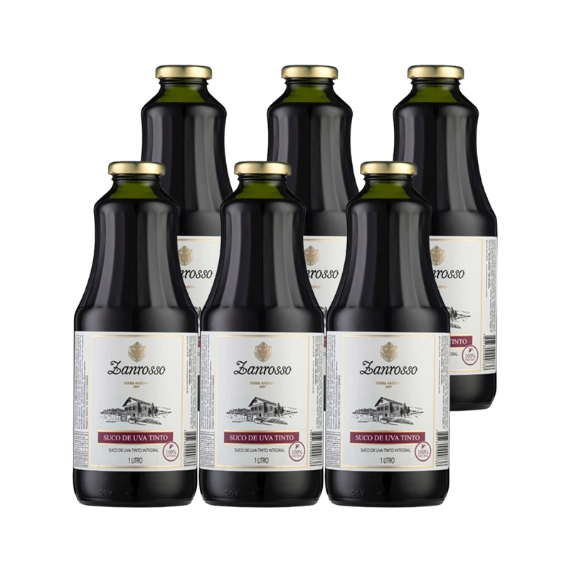 【千歲本舖】巴西Zanrosso贊羅索莊園100％紅葡萄原汁1000ml x 6入組, , large