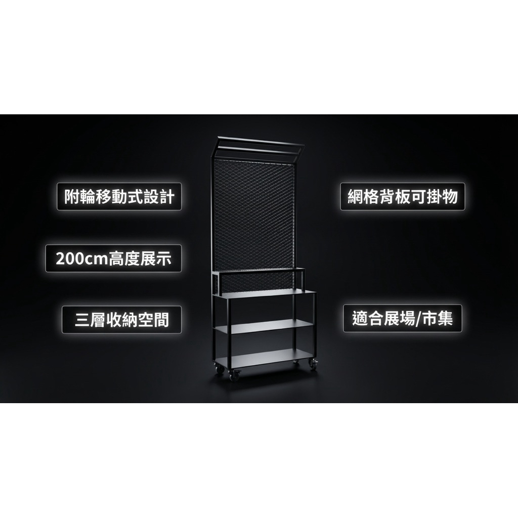【 SHAONIANNA.TW 】工業風展場層列架｜穩定耐用｜多層陳列｜商用展示架空間展演層列架｜多層視覺陳列｜極簡線條｜展場展示架, , large