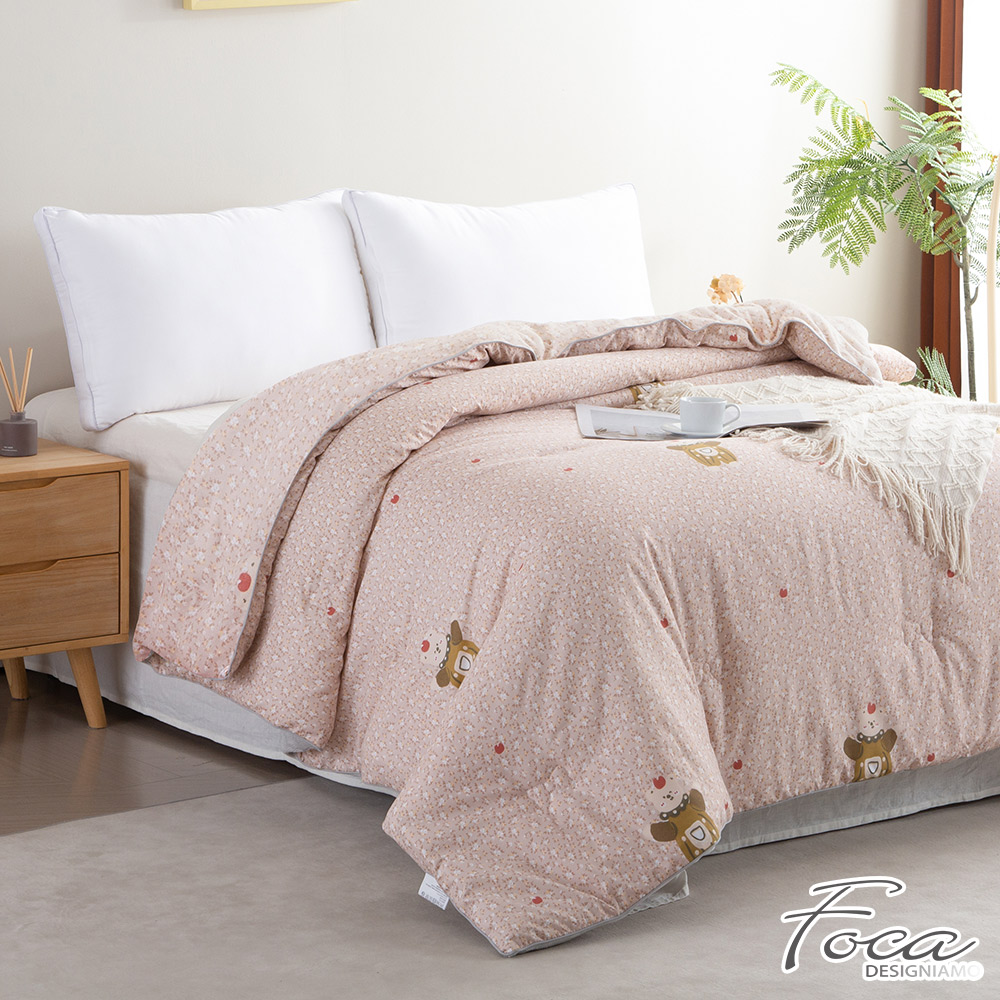 【FOCA】Tranquil Style - Gray | 100% Washable Fleece Down Comforter (Double 180x210cm), , large