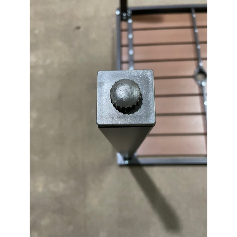 【BROTHER兄弟牌】80cm鐵框塑木方桌 台灣製造塑木抗日曬雨淋，戶外休閒家具 另有椅子可選購, , large