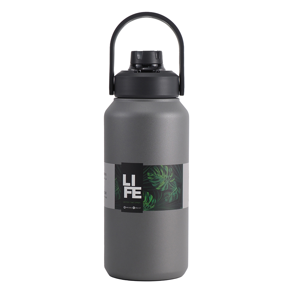 神盾316不鏽鋼真空保溫瓶-1400ml-神秘灰-1支, , large