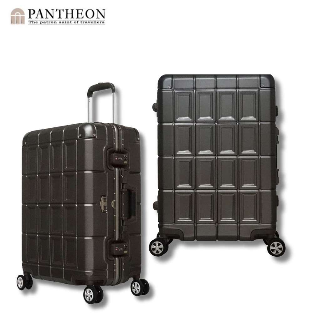 【PANTHEON PLAZA】展示品限量出清 PANTHEON 19 24吋 輕量鋁框 金屬膜絲行李箱 PTR-3300 兩色可選, , large