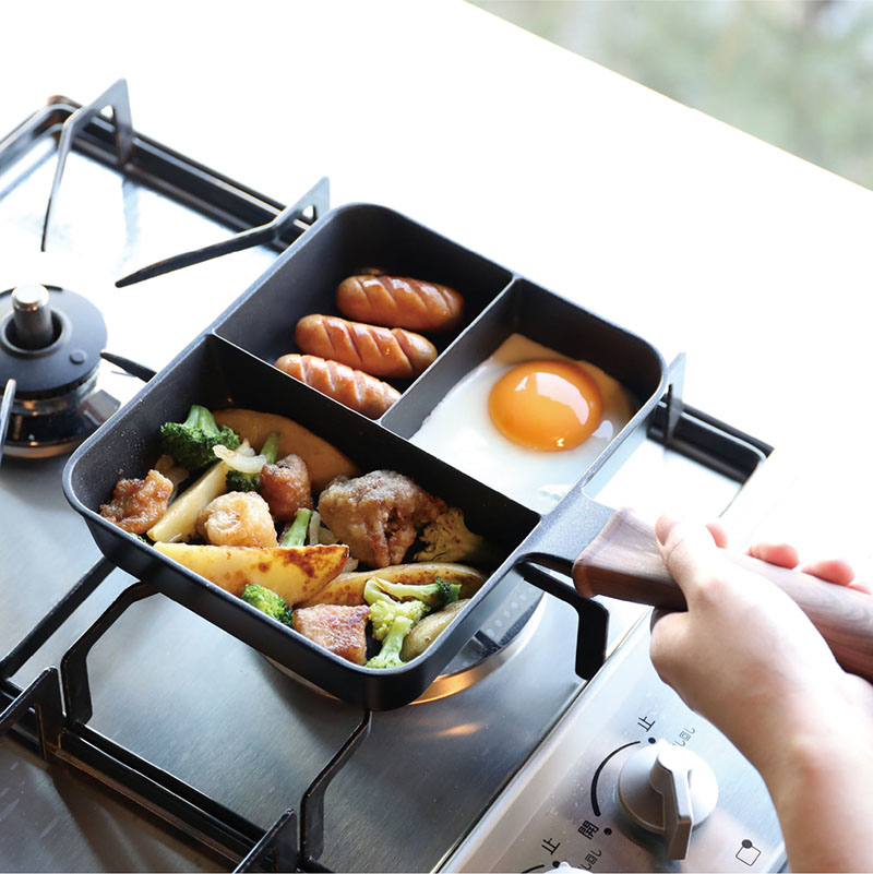 IH 3-COMPARTMENT FRYING PAN, , large