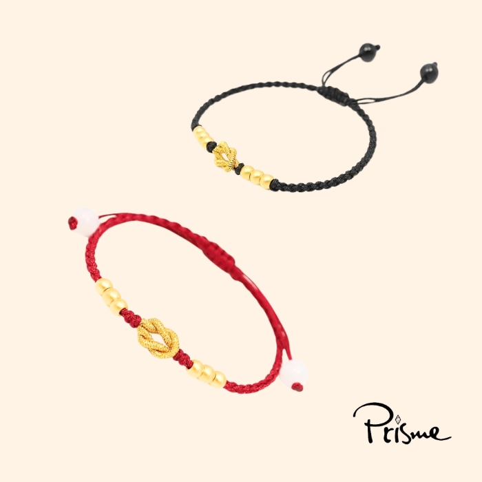 【Prisme Gold】情人節 黃金手鍊對組 六金誓約 情侶飾品 (金重：約0.06錢&plusmn;0.02), , large