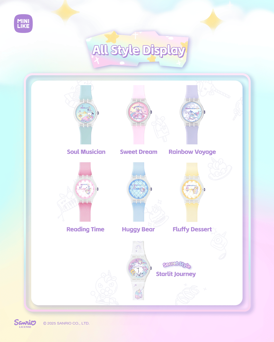 【際洋文化】Sanrio characters星願童話系列手錶, , large